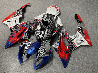 BMW S1000RR 2015-16 Fairing Kit - Monochrome Print & Blue