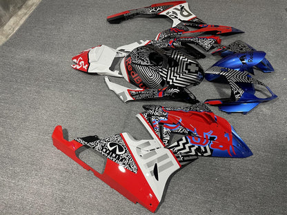 BMW S1000RR 2015-16 Fairing Kit - Monochrome Print & Blue