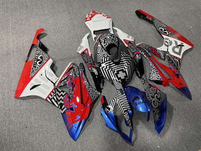 BMW S1000RR 2015-16 Fairing Kit - Monochrome Print & Blue