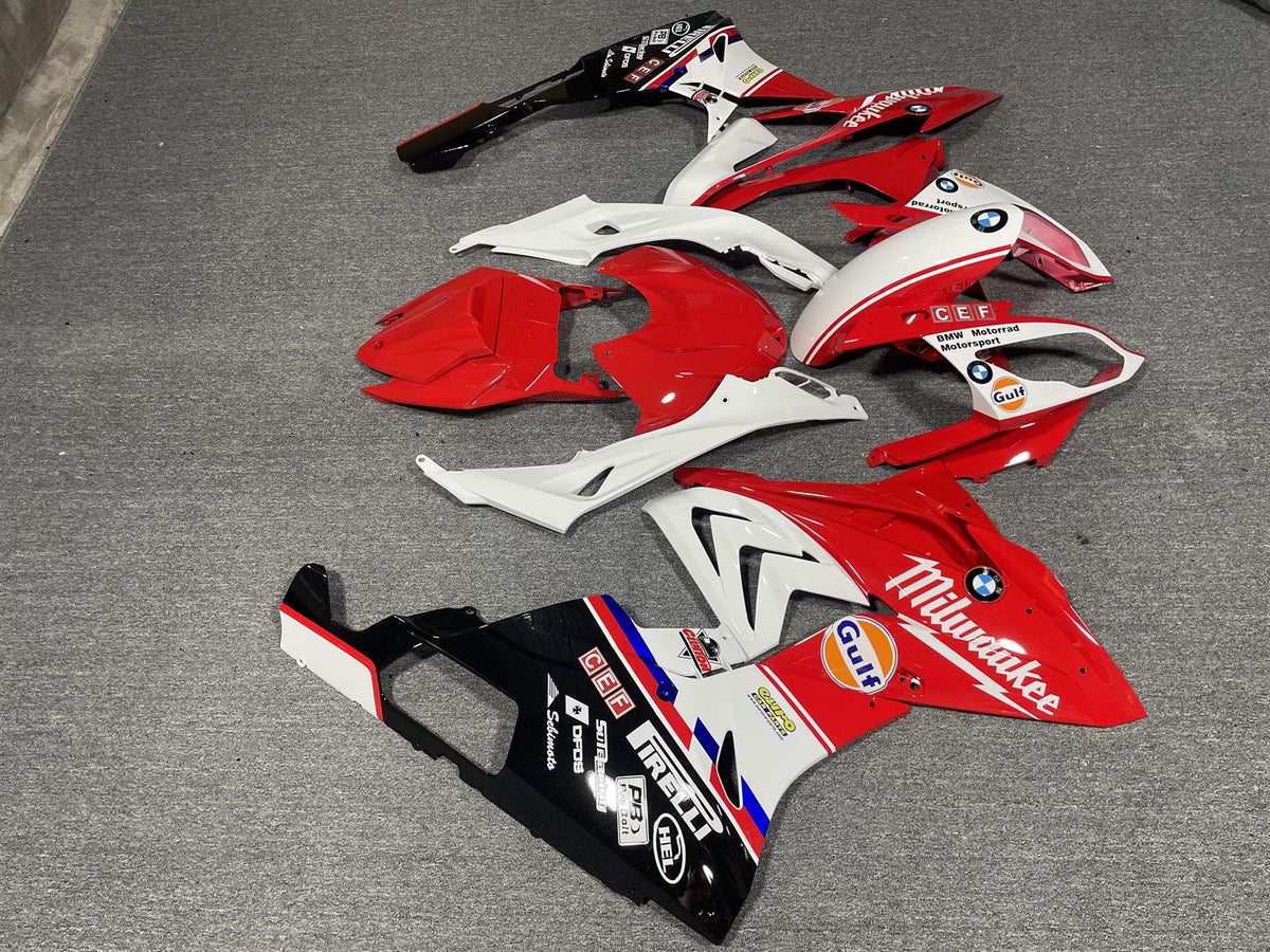 BMW S1000RR 2015-16 Fairing Kit - Red & White Sponsor Livery