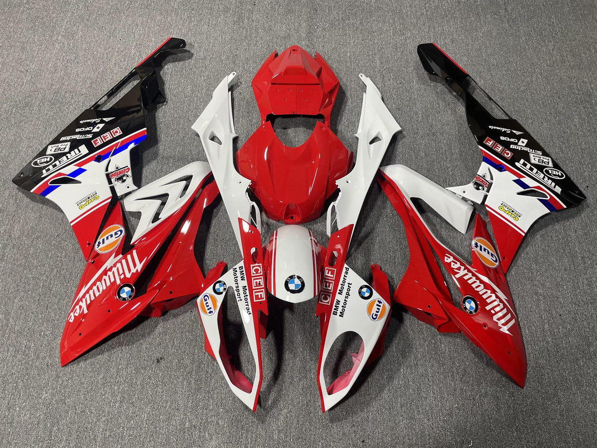 BMW S1000RR 2015-16 Fairing Kit - Red & White Sponsor Livery