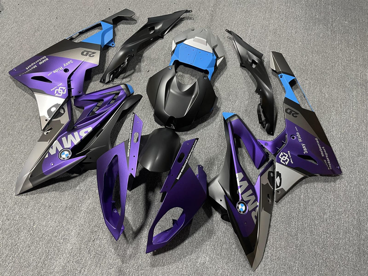 BMW S1000RR 2015-16 Fairing Kit - Purple Blue & Grey