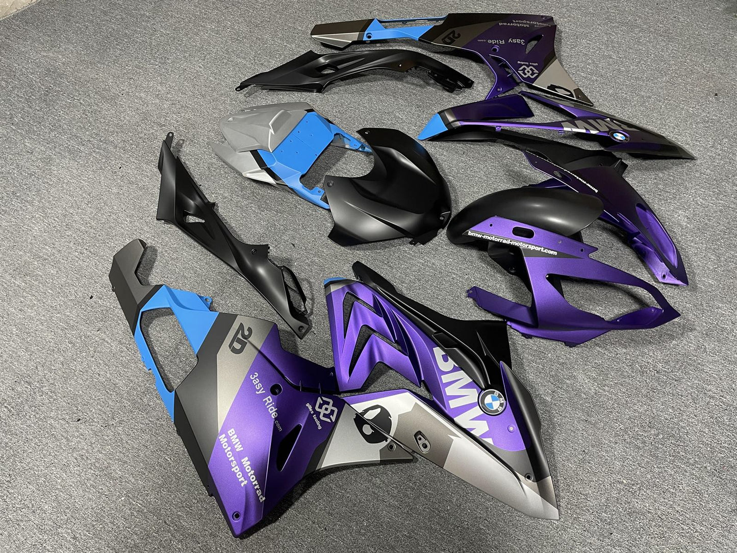 BMW S1000RR 2015-16 Fairing Kit - Purple Blue & Grey