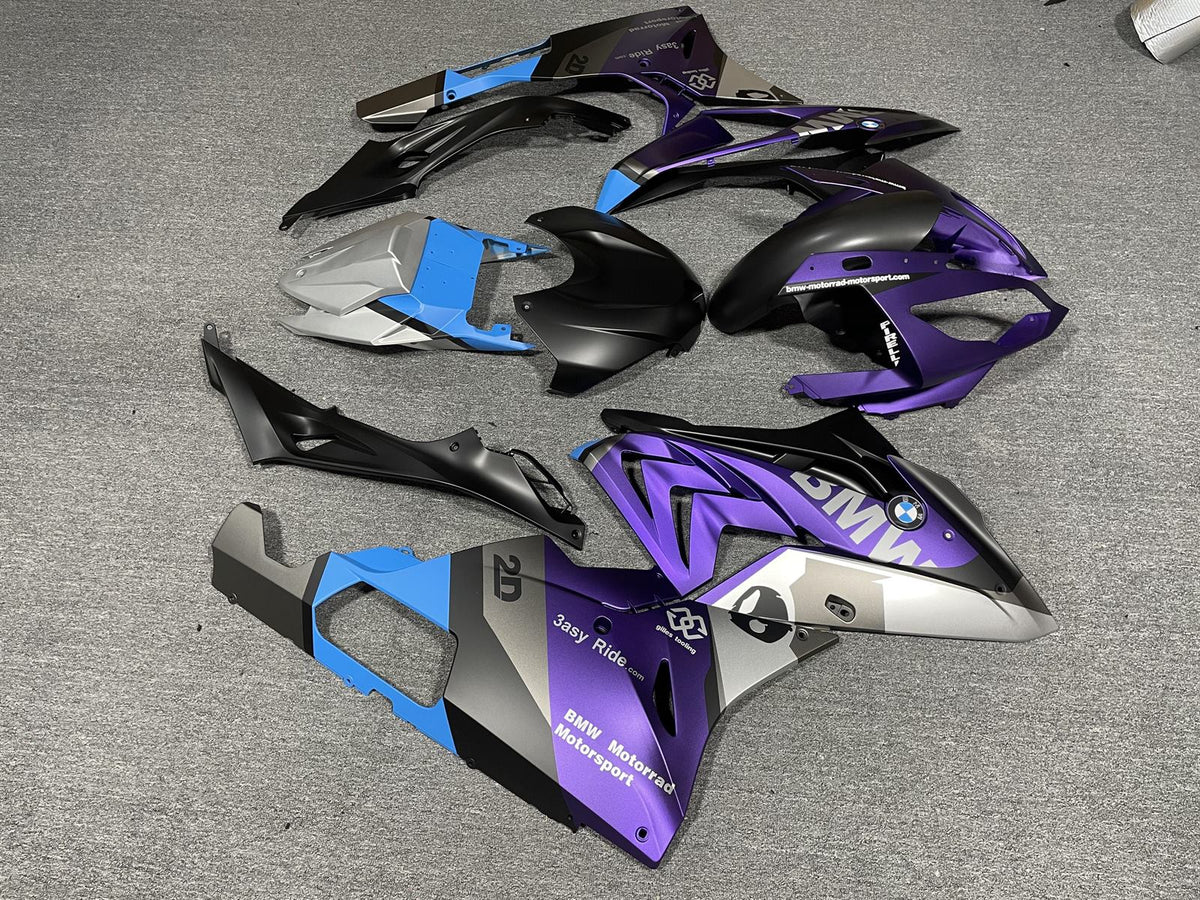 BMW S1000RR 2015-16 Fairing Kit - Purple Blue & Grey