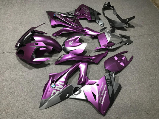 BMW S1000RR 2017-18 Fairing Kit - Purple & Silver