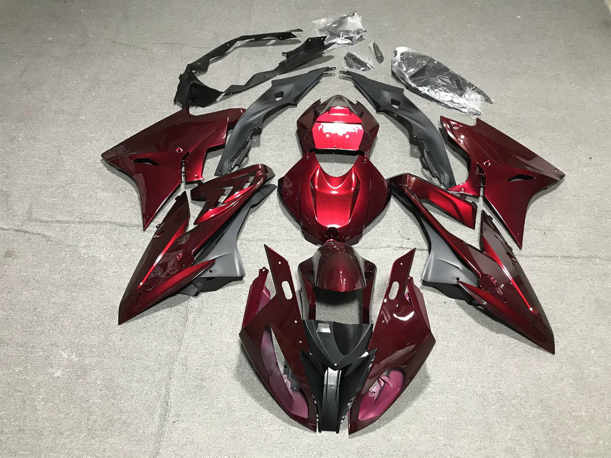 BMW S1000RR 2017-18 Fairing Kit - Candy Burgundy & Grey
