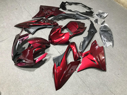 BMW S1000RR 2017-18 Fairing Kit - Candy Burgundy & Grey