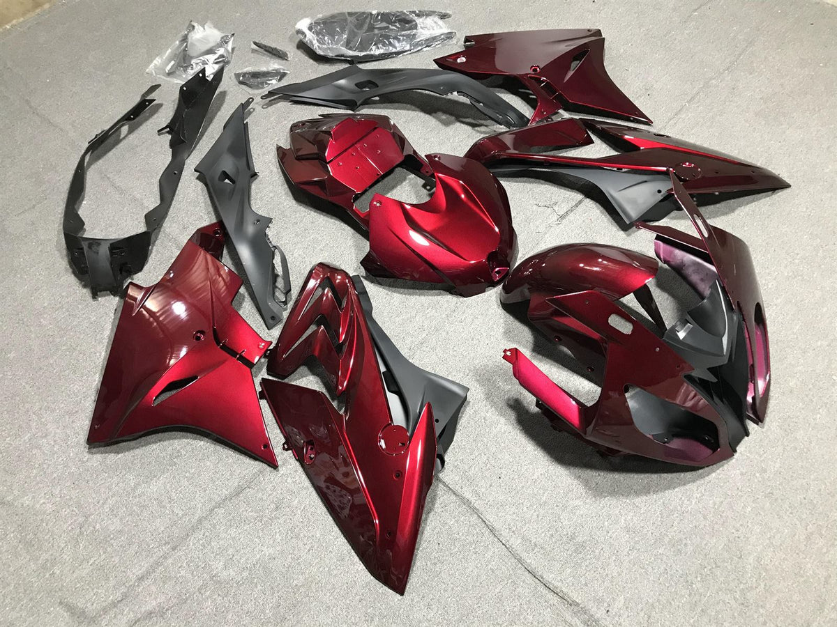 BMW S1000RR 2017-18 Fairing Kit - Candy Burgundy & Grey