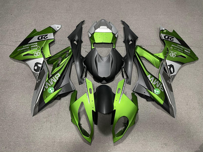 BMW S1000RR 2017-18 Fairing Kit - Green & Grey