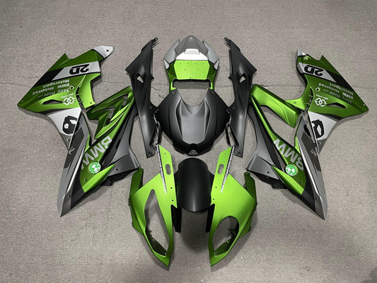 BMW S1000RR 2017-18 Fairing Kit - Green & Grey
