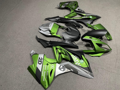 BMW S1000RR 2017-18 Fairing Kit - Green & Grey