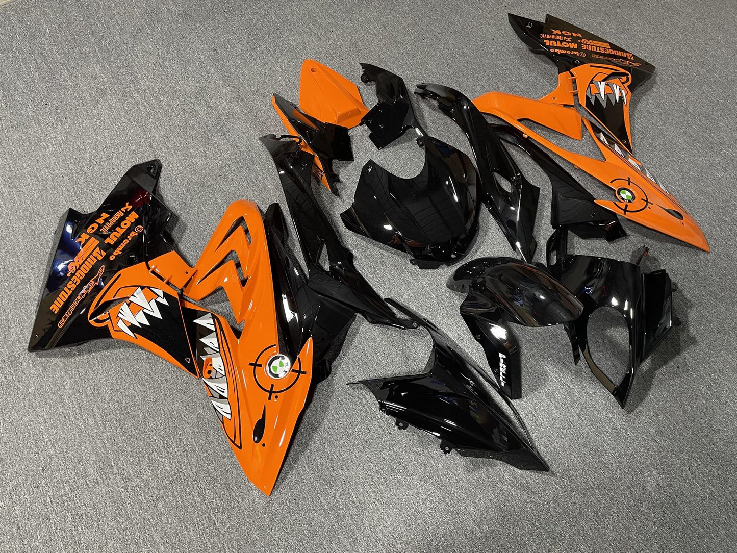 BMW S1000RR 2017-18 Fairing Kit - Orange & Black
