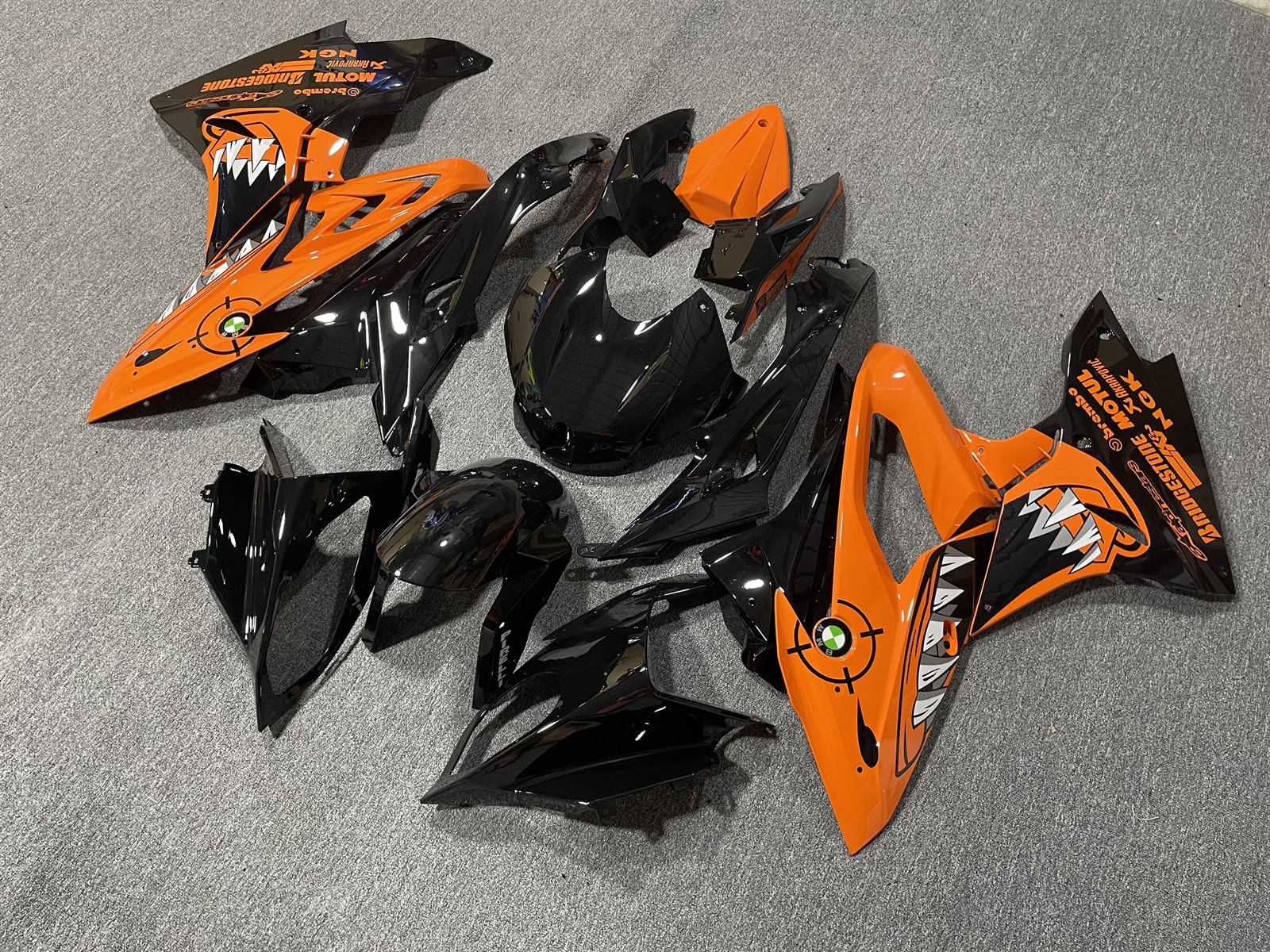 BMW S1000RR 2017-18 Fairing Kit - Orange & Black