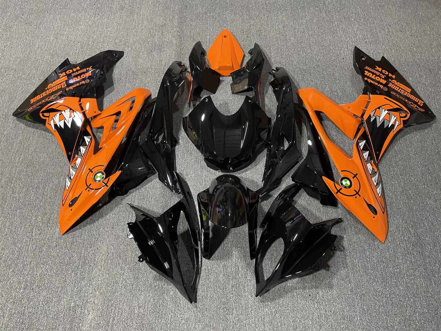 BMW S1000RR 2017-18 Fairing Kit - Orange & Black
