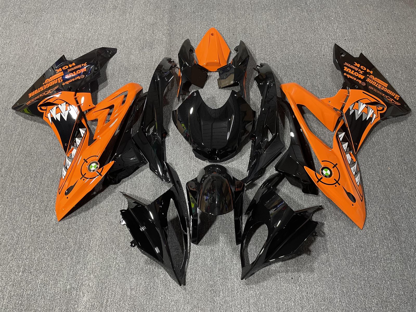BMW S1000RR 2017-18 Fairing Kit - Orange & Black