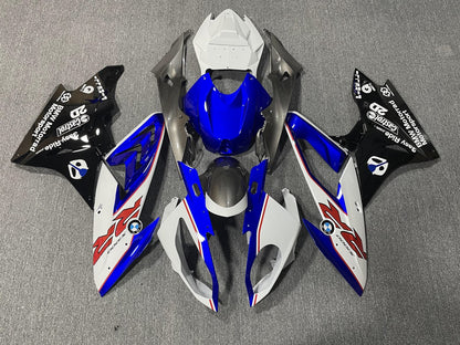 BMW S1000RR 2017-18 Fairing Kit - Motorsport Blue White & Grey