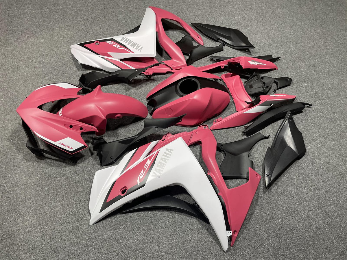 YAMAHA Y-R25 R3 14-18 Fairing Kit - Pink White & Black
