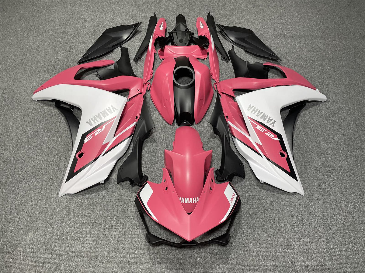 YAMAHA Y-R25 R3 14-18 Fairing Kit - Pink White & Black