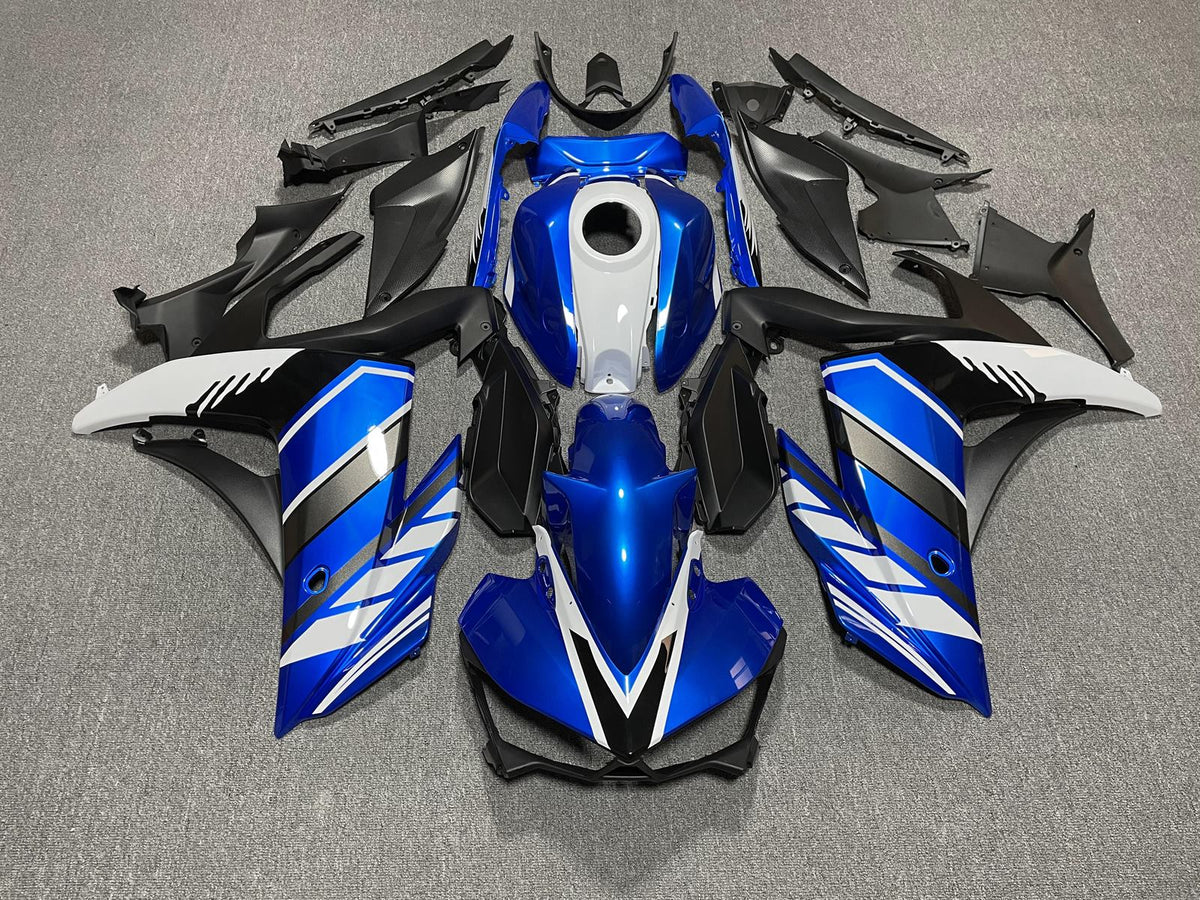 YAMAHA Y-R25 R3 14-18 Fairing Kit - Blue White & Black Race