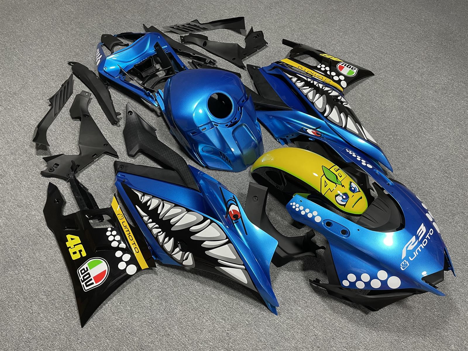 YAMAHA Y-R25 R3 19-21 Fairing Kit - Blue Shark Race