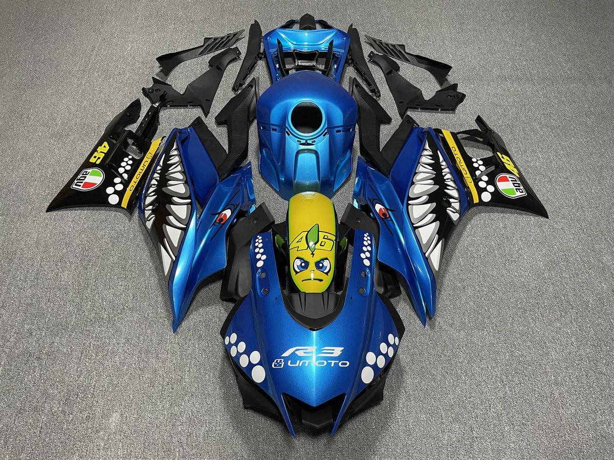 YAMAHA Y-R25 R3 19-21 Fairing Kit - Blue Shark Race