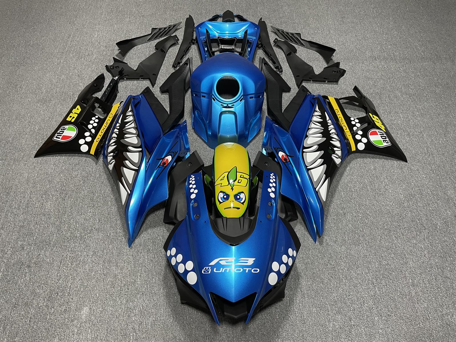 YAMAHA Y-R25 R3 19-21 Fairing Kit - Blue Shark Race