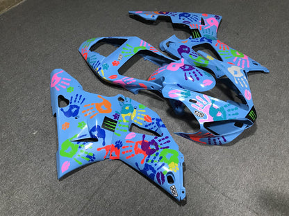 YAMAHA YZF R1 00-01 Fairing Kit - Blue Graffiti Print