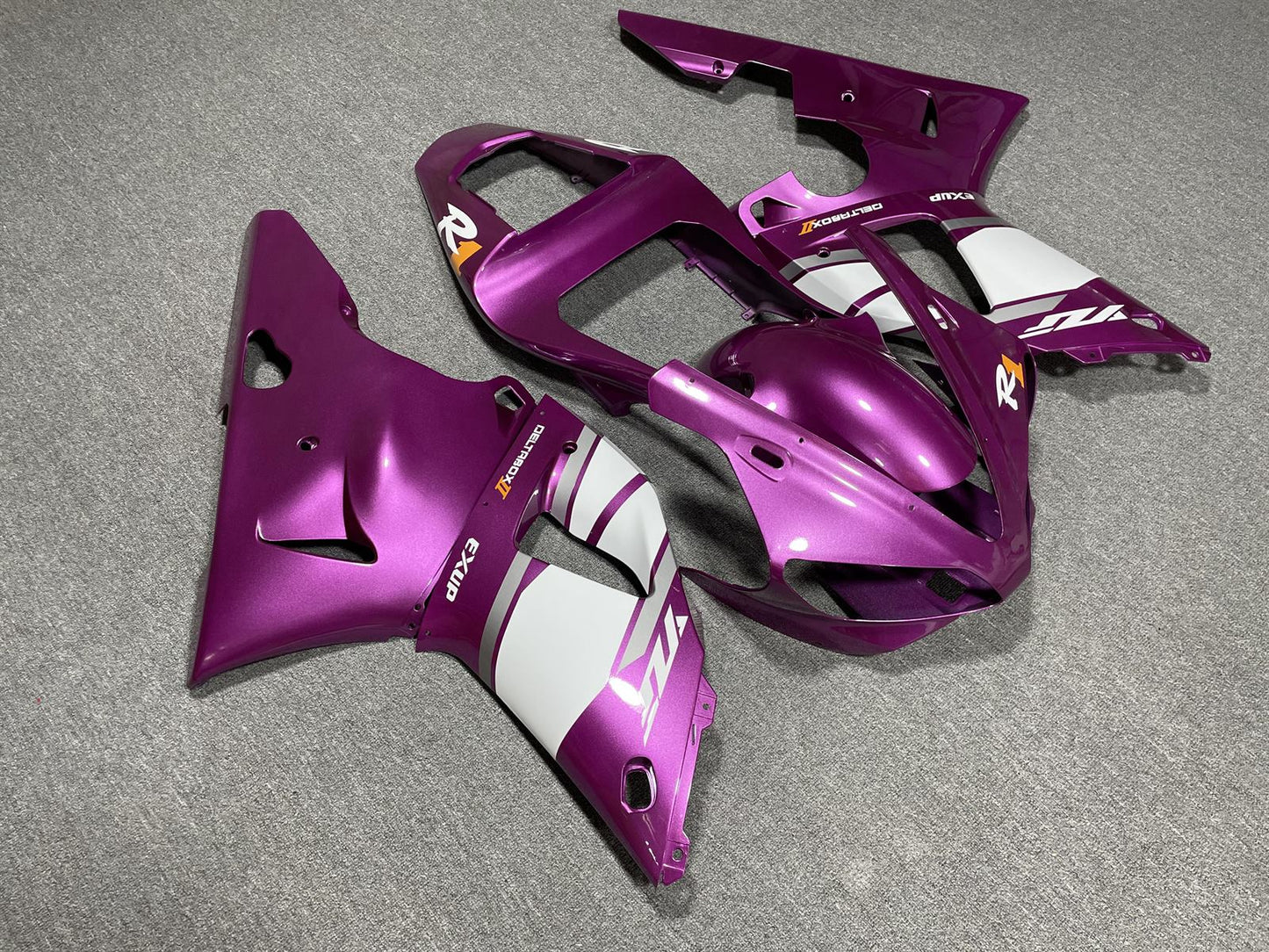 YAMAHA YZF R1 00-01 Fairing Kit - Magenta & White