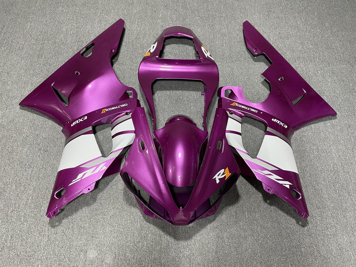 YAMAHA YZF R1 00-01 Fairing Kit - Magenta & White