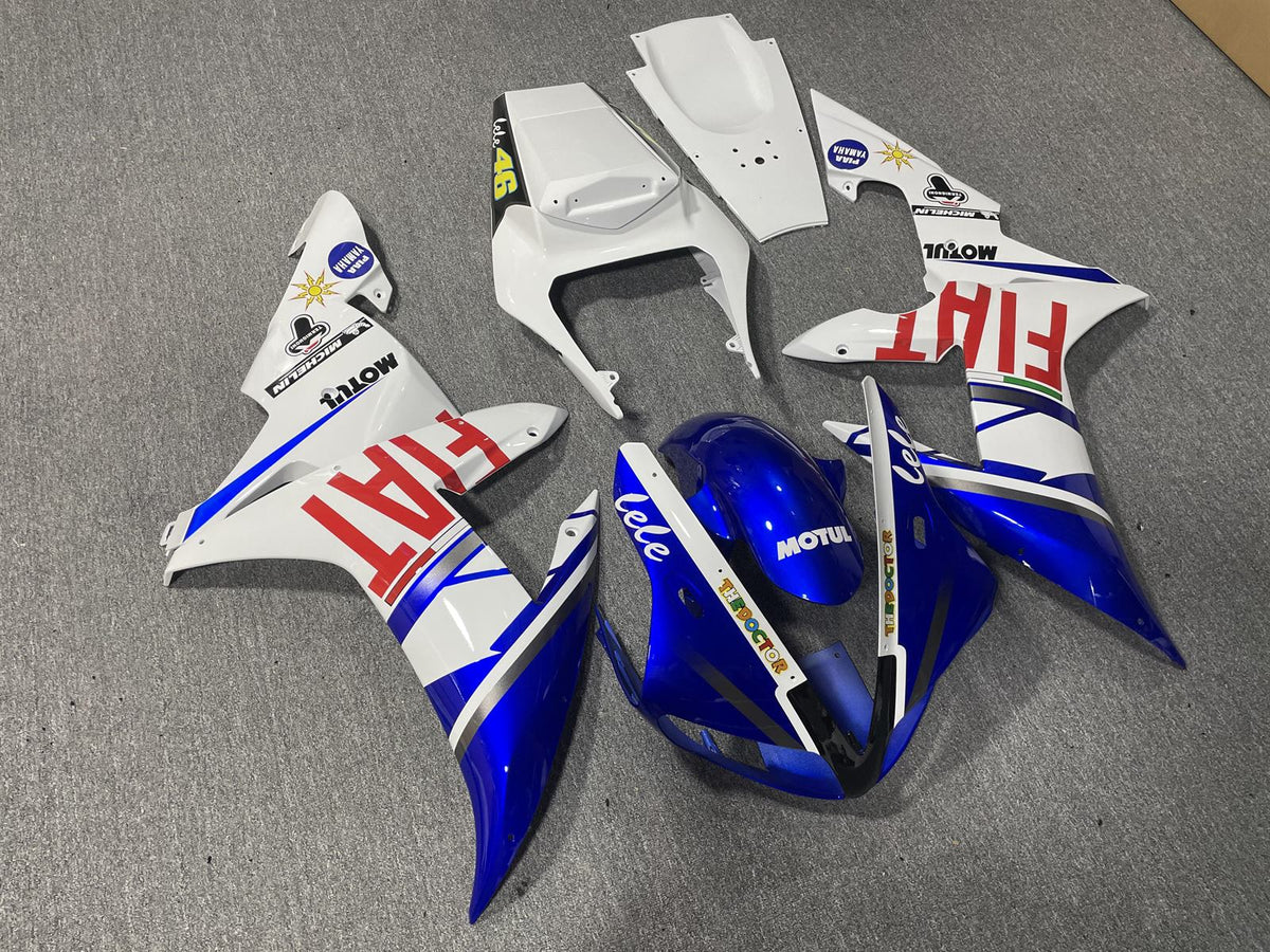YAMAHA YZF R1 02-03 Fairing Kit - Blue & White Sponsor Livery