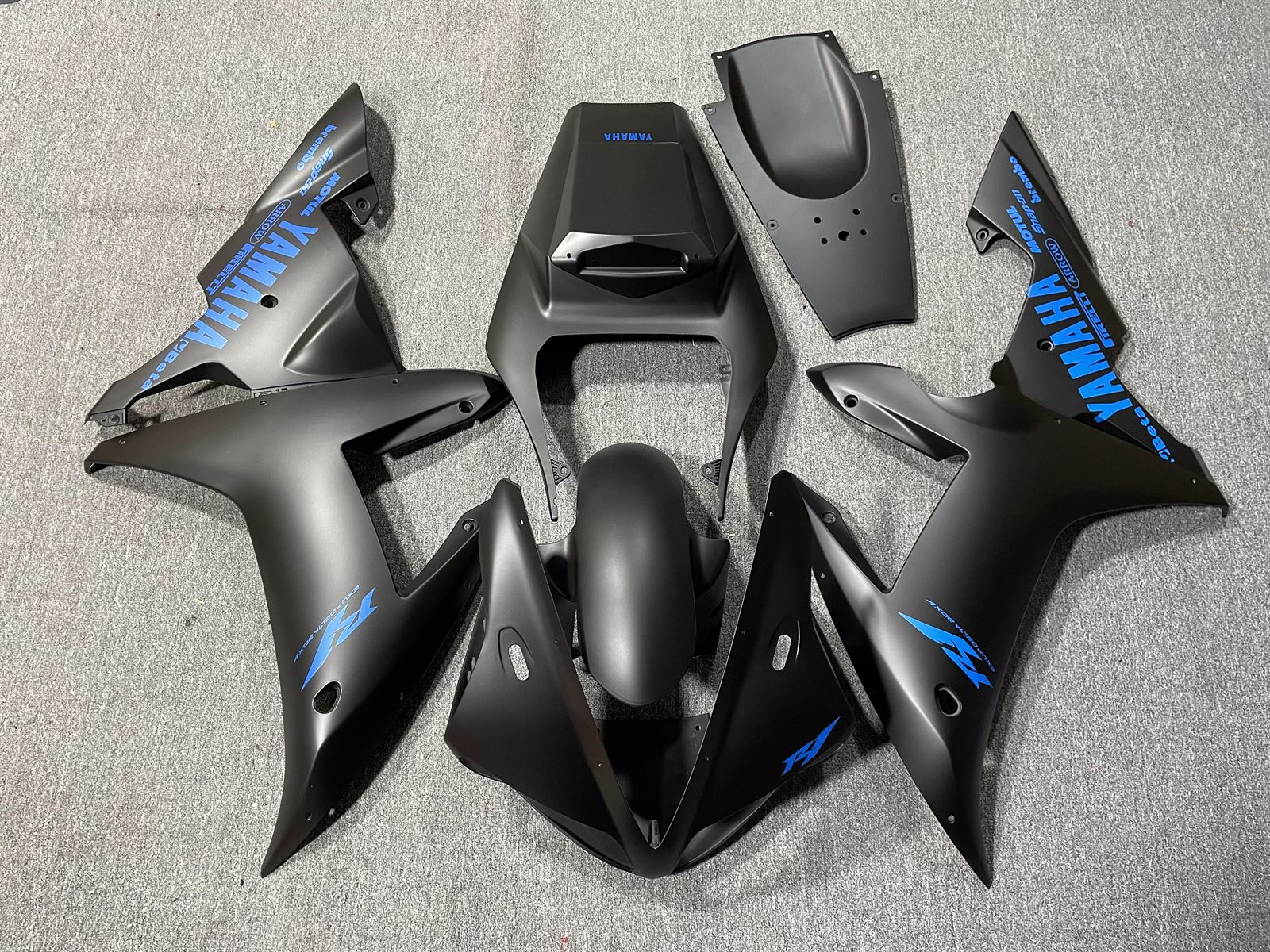 YAMAHA YZF R1 02-03 Fairing Kit - Matte Grey & Black