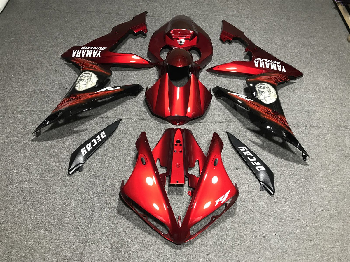 YAMAHA YZF R1 04-06 Fairing Kit - Red Black & White Race