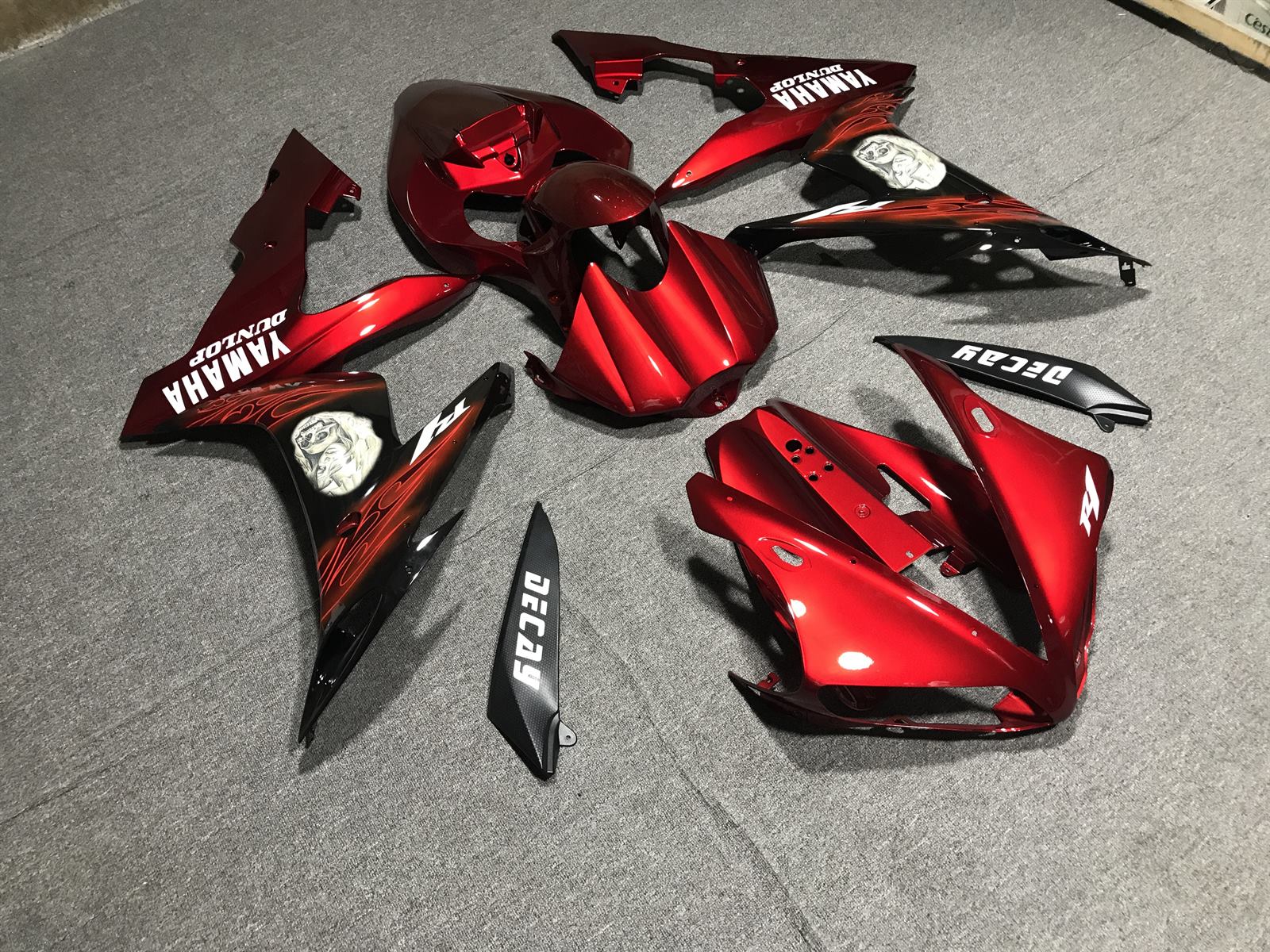 YAMAHA YZF R1 04-06 Fairing Kit - Red Black & White Race