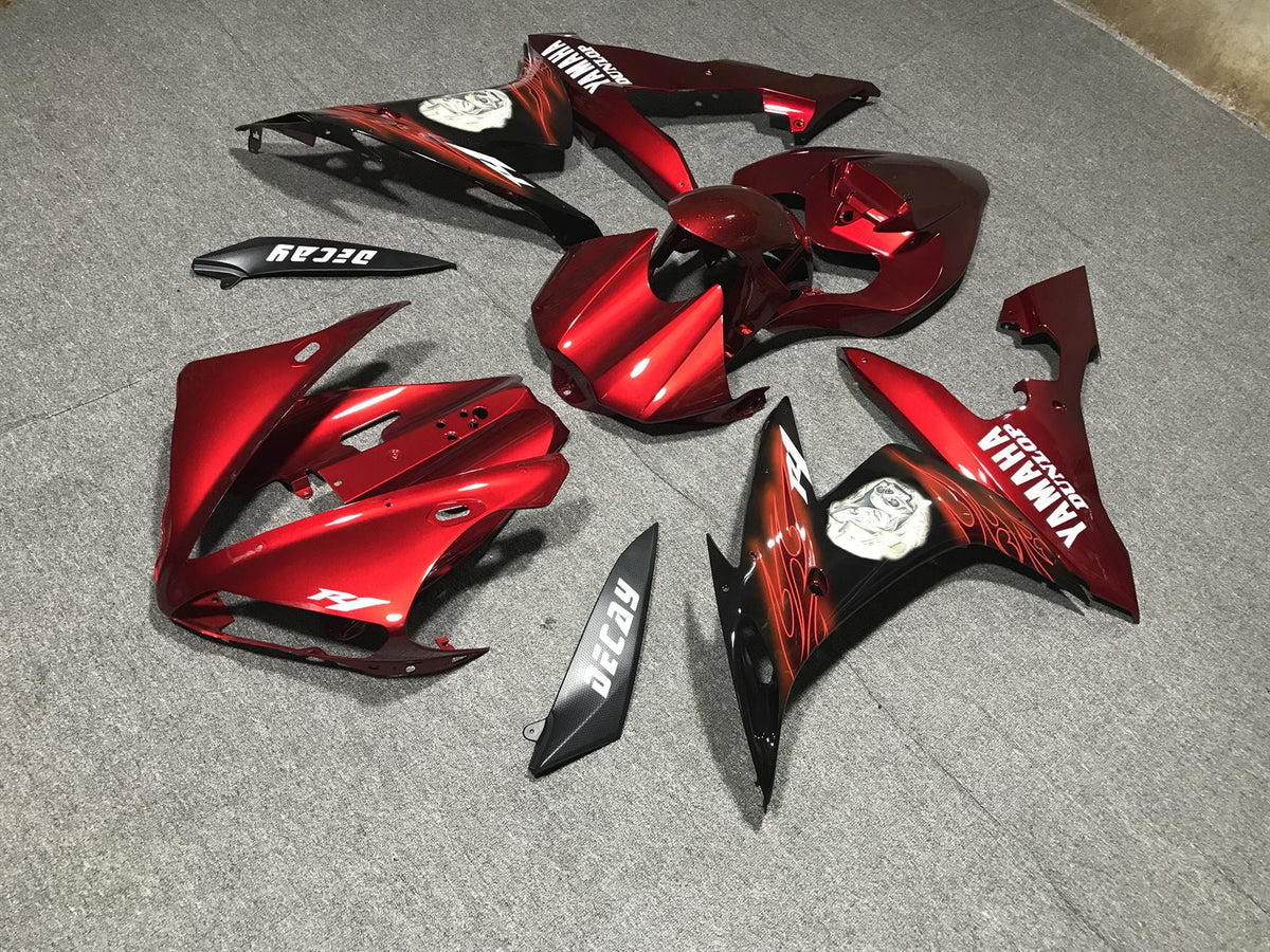 YAMAHA YZF R1 04-06 Fairing Kit - Red Black & White Race