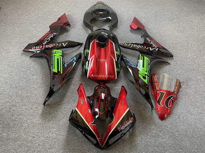 YAMAHA YZF R1 04-06 Fairing Kit - Red Green & Black Race