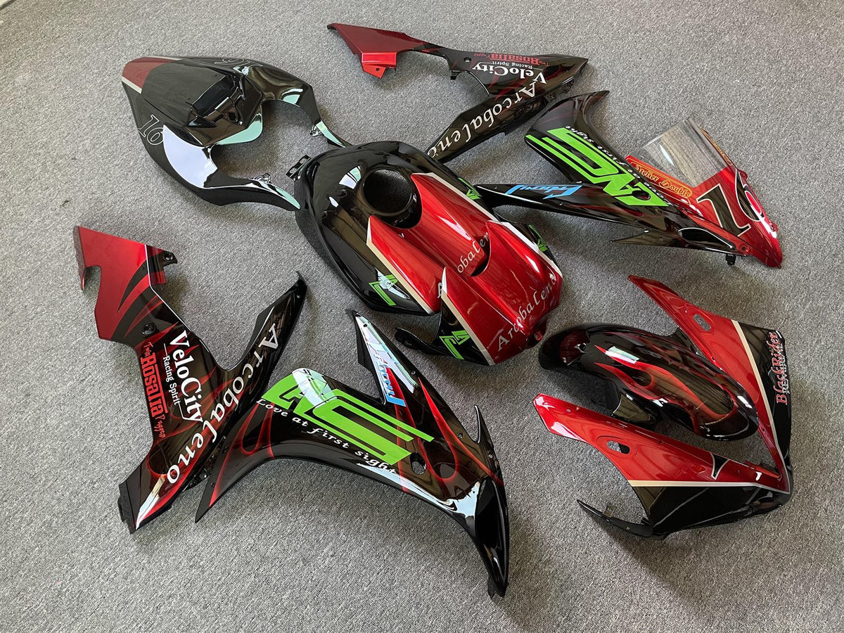 YAMAHA YZF R1 04-06 Fairing Kit - Red Green & Black Race