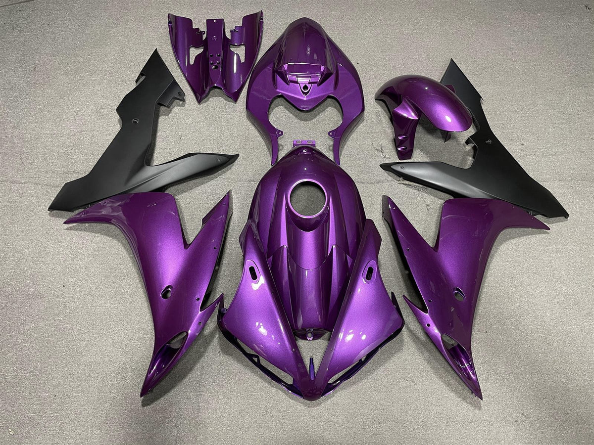YAMAHA YZF R1 04-06 Fairing Kit - Purple & Matte Black