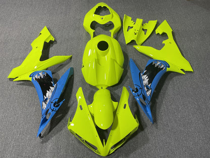 YAMAHA YZF R1 04-06 Fairing Kit - Fluoro Yellow Shark Race