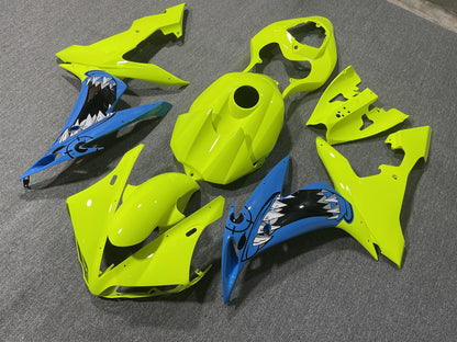 YAMAHA YZF R1 04-06 Fairing Kit - Fluoro Yellow Shark Race