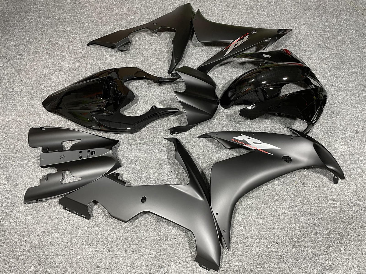 YAMAHA YZF R1 04-06 Fairing Kit - Matte Black & Red Line