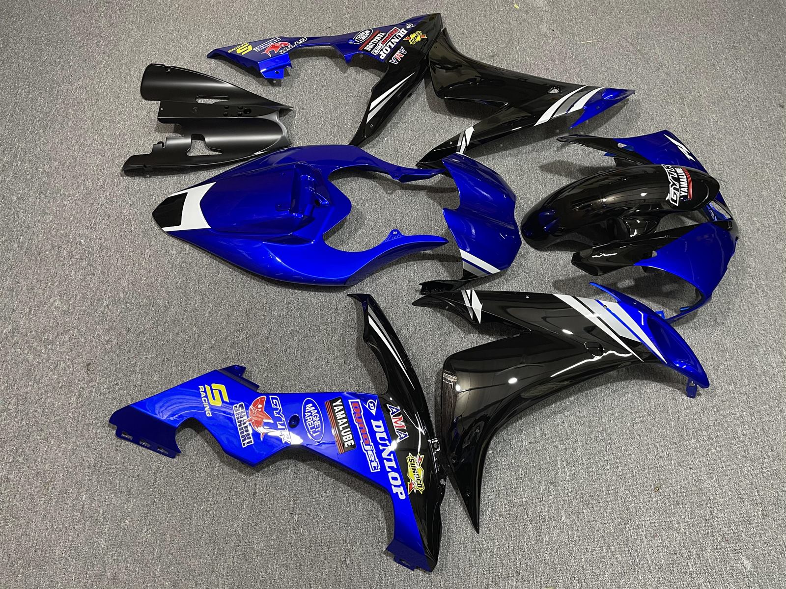 YAMAHA YZF R1 04-06 Fairing Kit - Blue Black & White Race