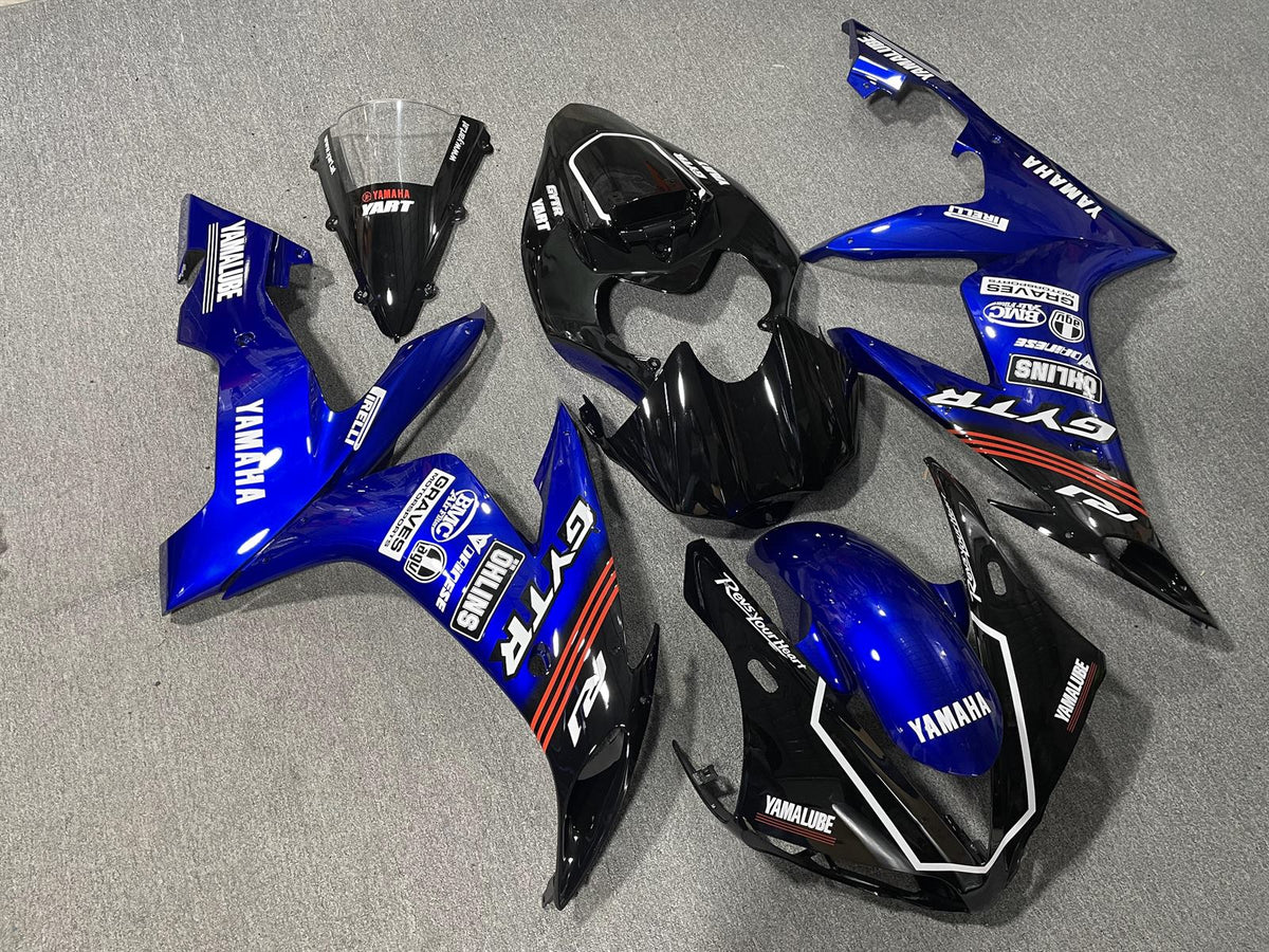 YAMAHA YZF R1 04-06 Fairing Kit - Blue Black & White Sponsor Livery