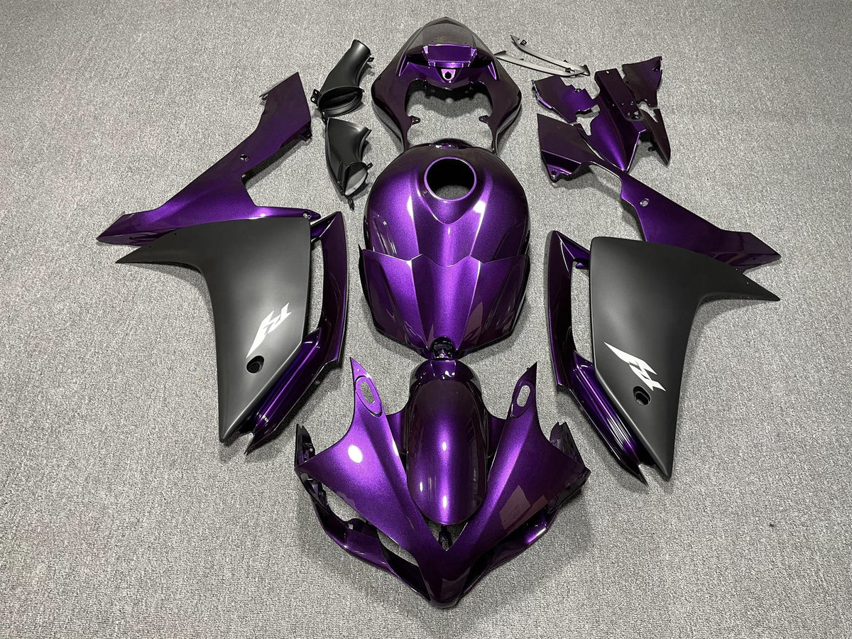 YAMAHA YZF R1 07-08 Fairing Kit - Purple & Matte Black