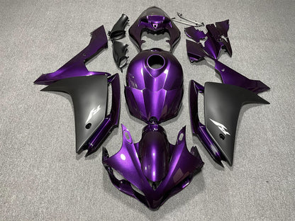 YAMAHA YZF R1 07-08 Fairing Kit - Purple & Matte Black
