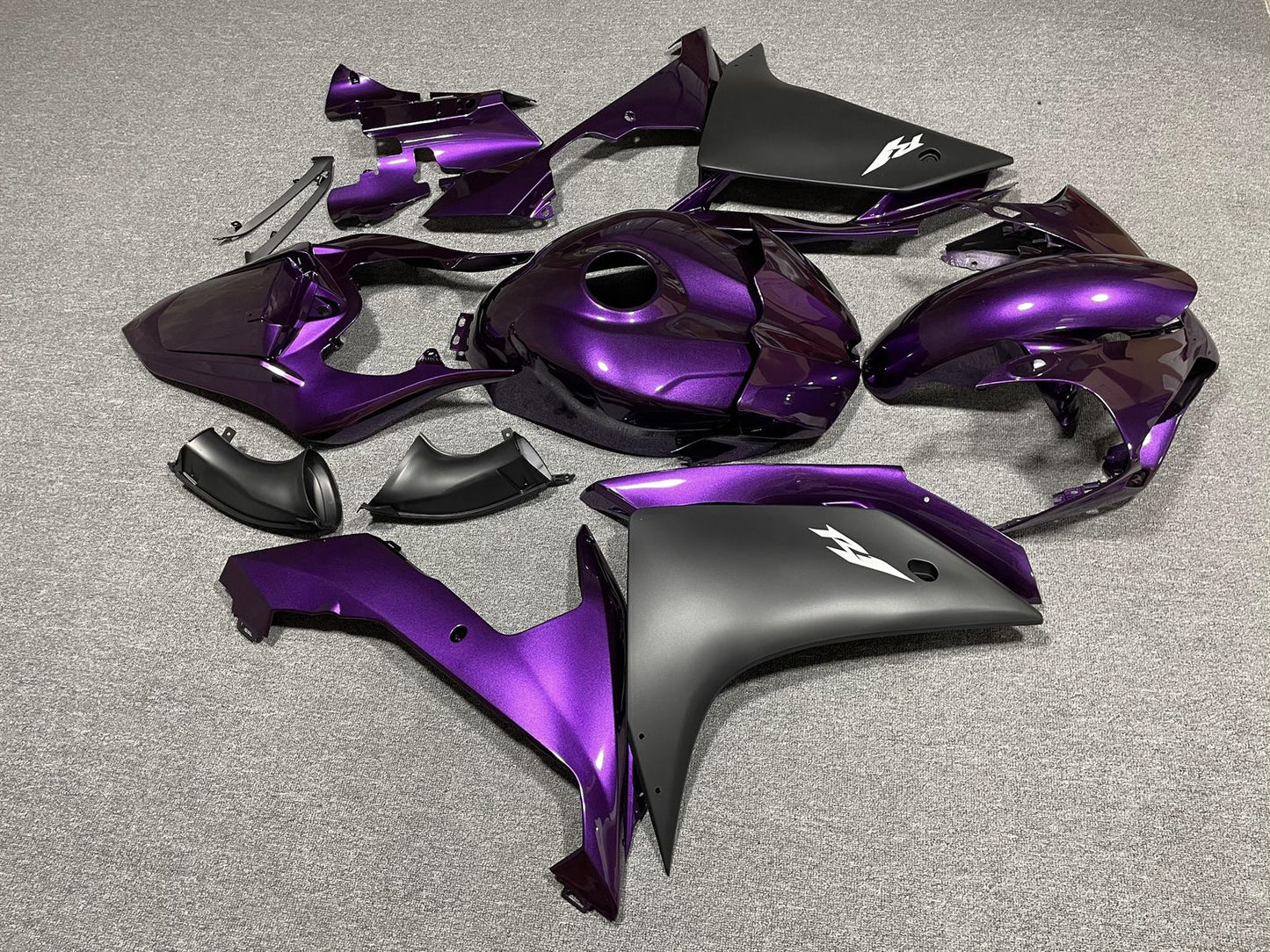 YAMAHA YZF R1 07-08 Fairing Kit - Purple & Matte Black
