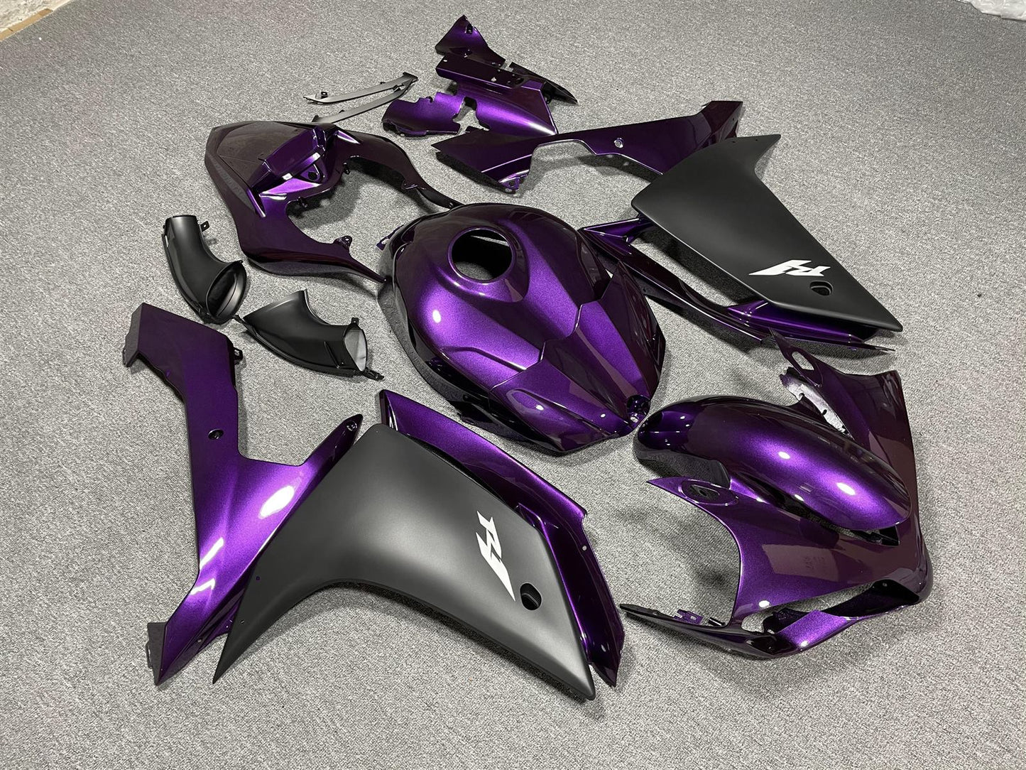 YAMAHA YZF R1 07-08 Fairing Kit - Purple & Matte Black