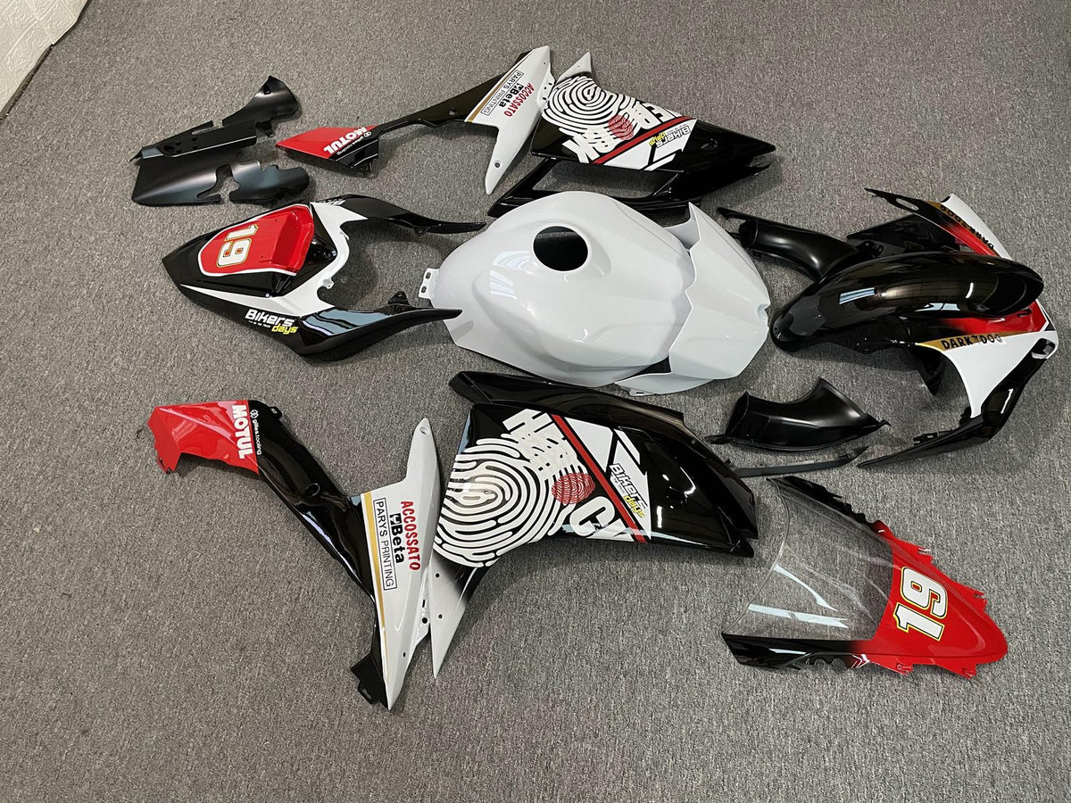 YAMAHA YZF R1 07-08 Fairing Kit - White Black & Red Race