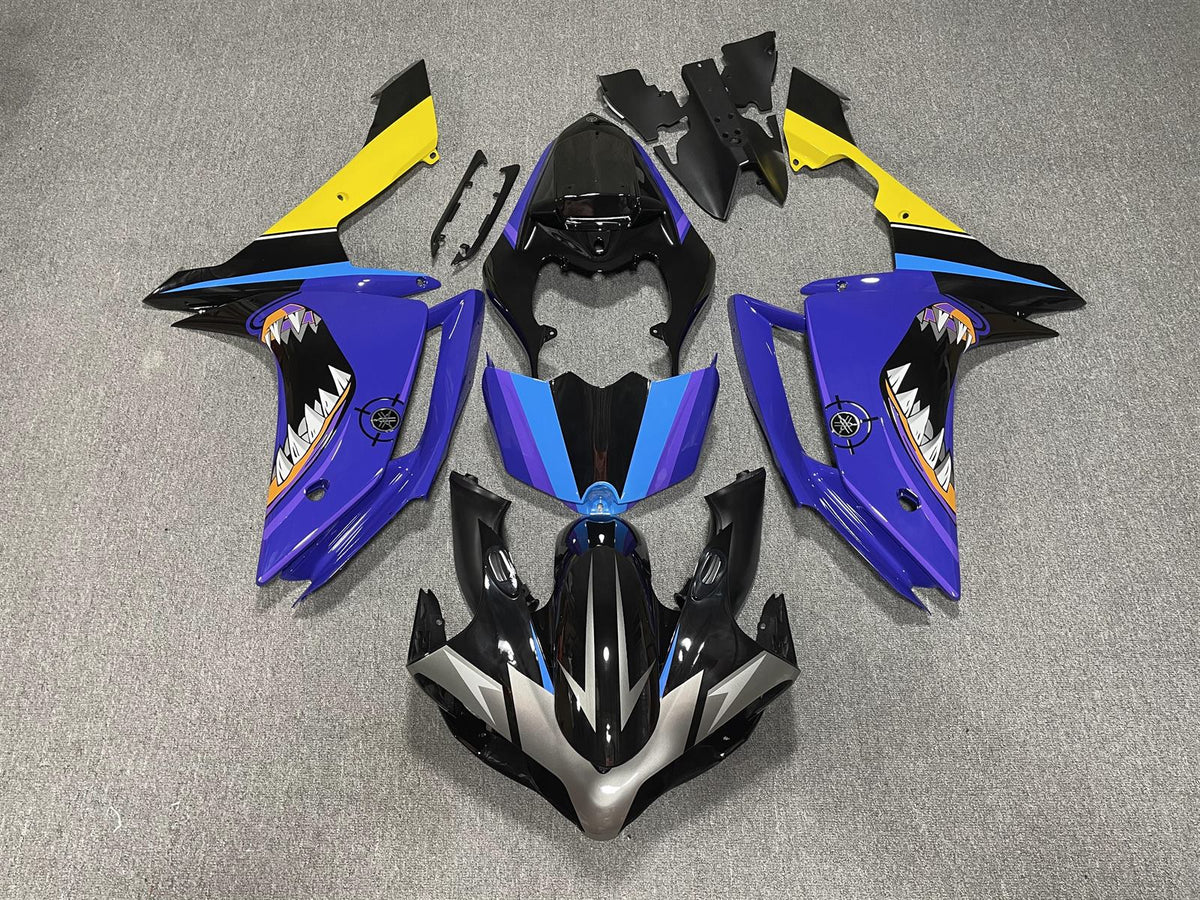 YAMAHA YZF R1 07-08 Fairing Kit - Blue Black & Yellow Race