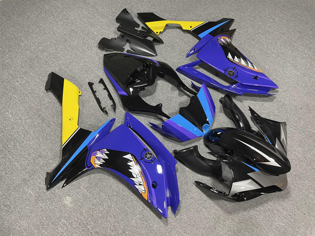 YAMAHA YZF R1 07-08 Fairing Kit - Blue Black & Yellow Race