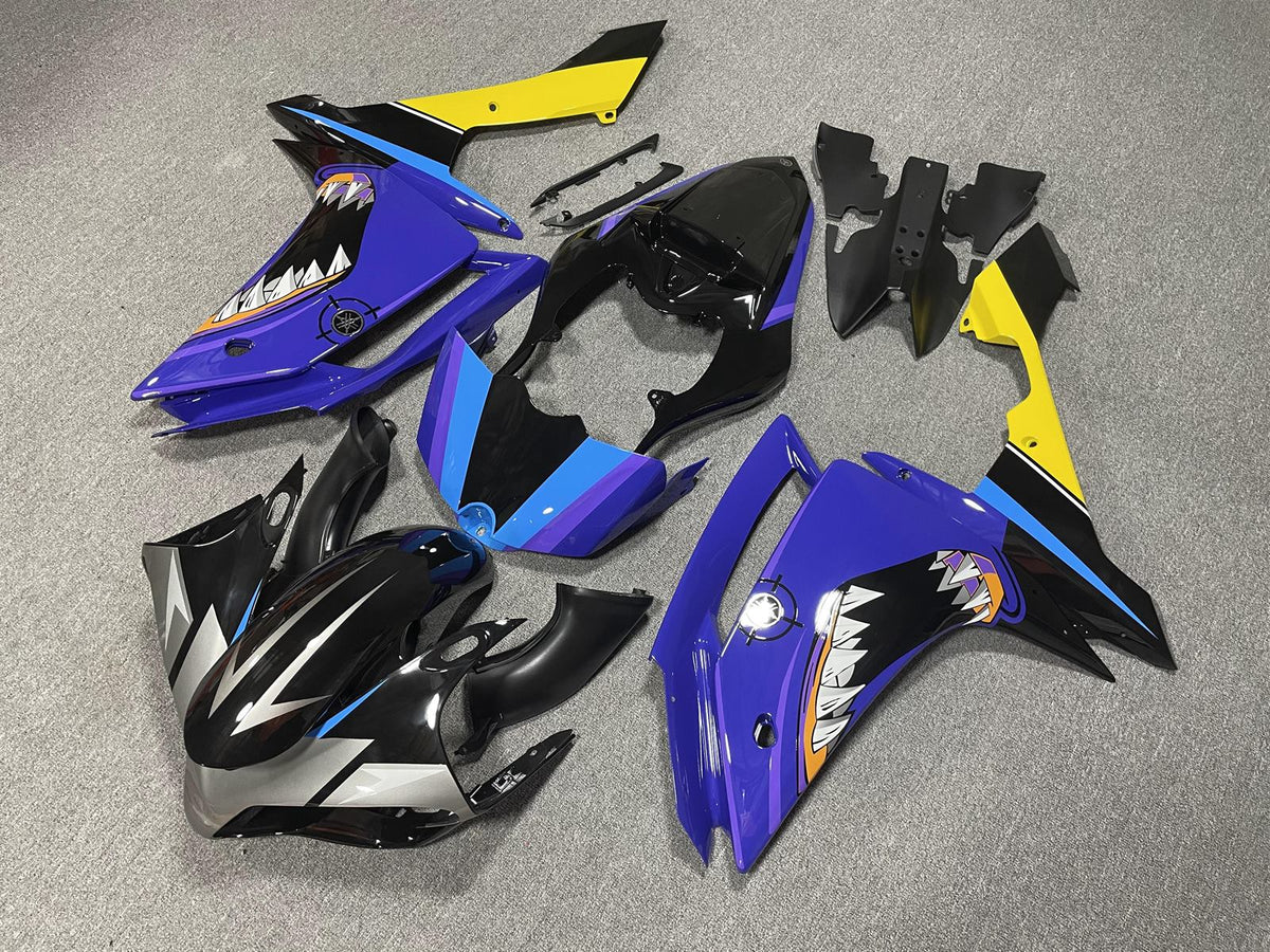 YAMAHA YZF R1 07-08 Fairing Kit - Blue Black & Yellow Race
